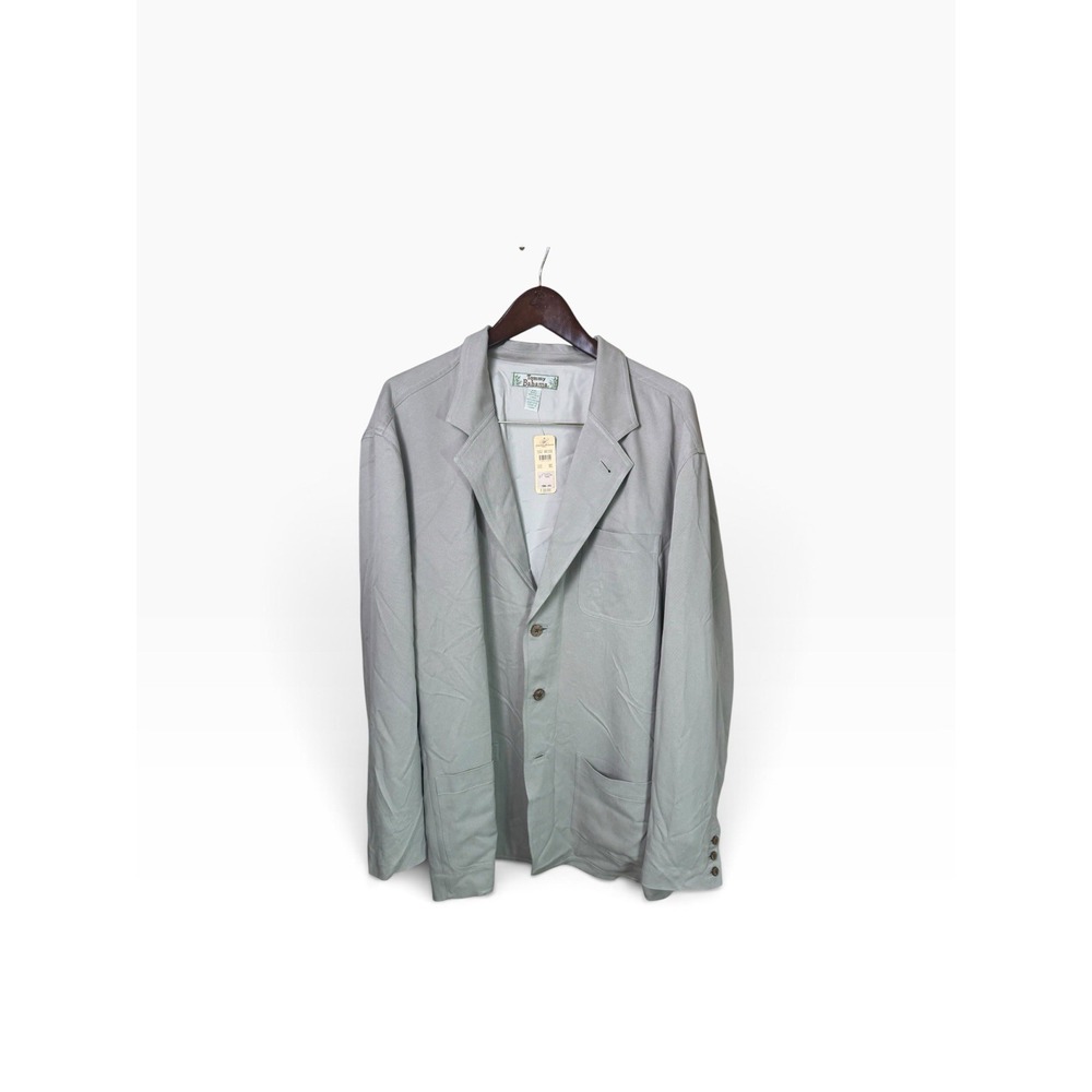 NEW Tommy Bahama 100% Silk Jacket Blazer Men's 2XL Beige Classic Lightweight NWT